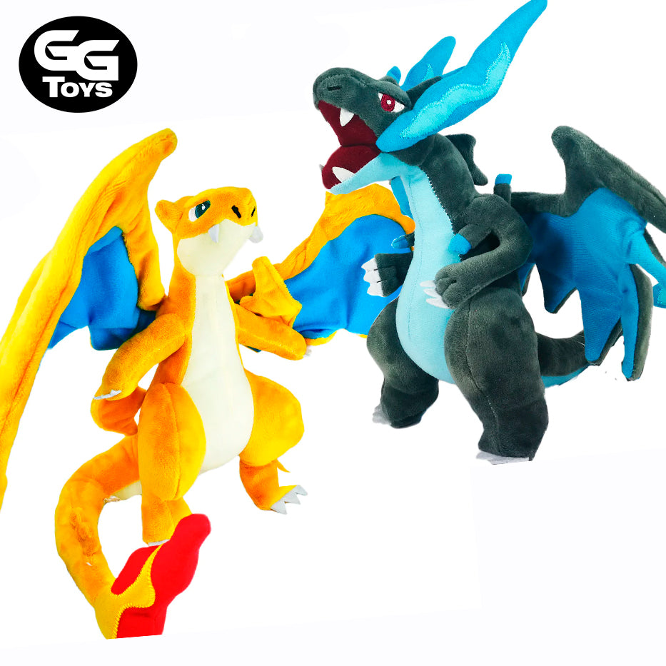 Mega Charizard X Y - Pokemon - Peluche 25 cm - Algodón/ Felpa