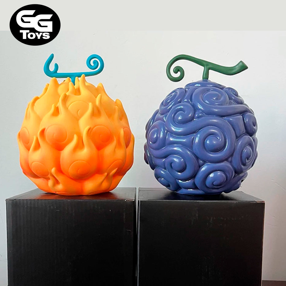 Fruta Gomu Gomu y Mera Mera - One Piece - Figura de Acción 16 cm - En Caja - PVC / Plástico