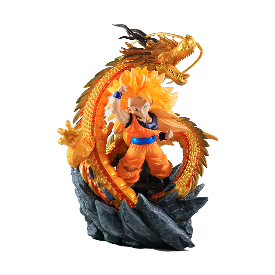 Goku SSJ 3 Golpe de Dragon - Dragon Ball - Figura de Acción 14 cm - En Caja - PVC / Plástico