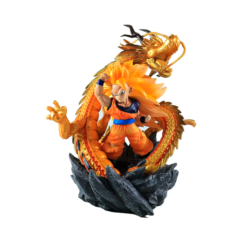 Goku SSJ 3 Golpe de Dragon - Dragon Ball - Figura de Acción 14 cm - En Caja - PVC / Plástico