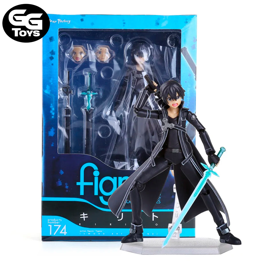 Kirito Articulable - Sword Art Online - Figura de Acción 15 cm - En Caja - PVC / Plástico