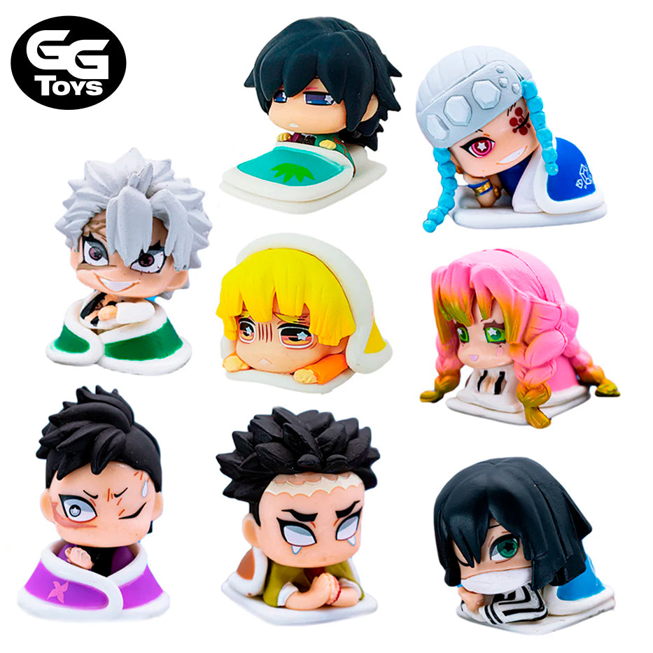 Chibis Demon Slayer Durmiendo - Figuras de Acción 4 cm - En Caja - PVC / Plástico