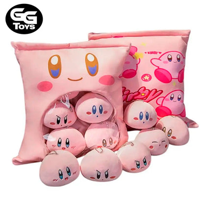 Almohada Kirby - Nintendo - Peluche 35 x 40 cm - Algodón/ PVC