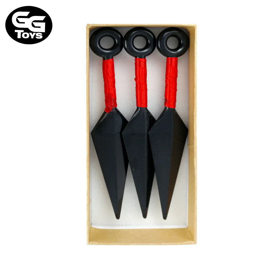 Caja de Kunais - Naruto - 13 cm - PVC/ Plástico - Precio por las 3 kunais