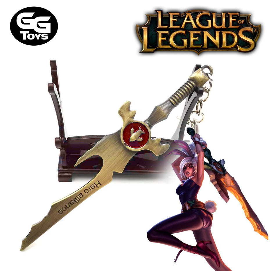 Llavero Arma de Riven Bunny - League of Legends - 15 cm - Aleación de Zinc