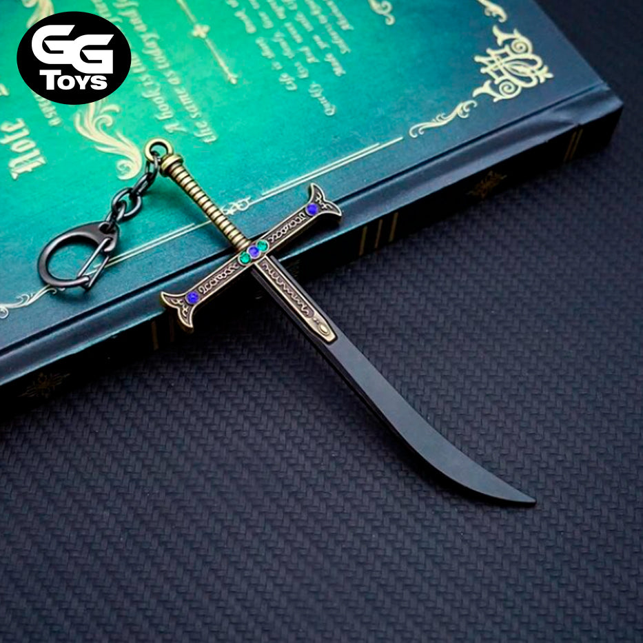 Llavero Espada Mihawk Yoru - One Piece - 13 cm - Aleación de Zinc