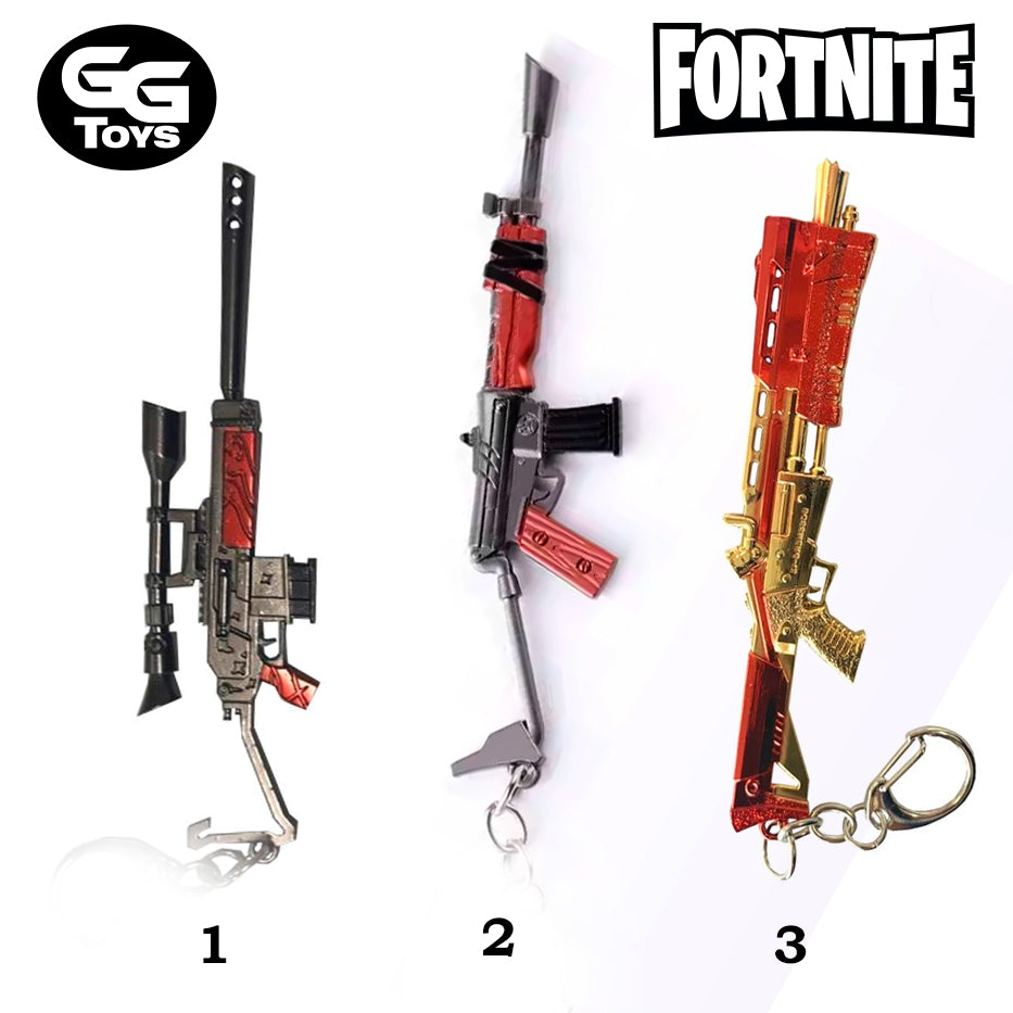 Llaveros Armas Fortnite V2 - Fortnite - 12 cm - Aleación de Zinc