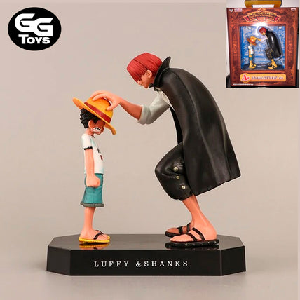 Shanks y Luffy Despedida - One Piece - Figura de Acción 18 cm - PVC / Plástico