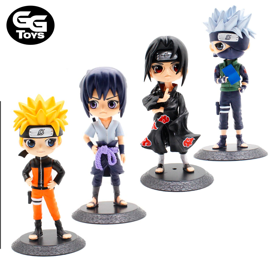 Naruto Sasuke Itachi Kakashi Chibi - Figura de Acción 15 cm - PVC / Plástico