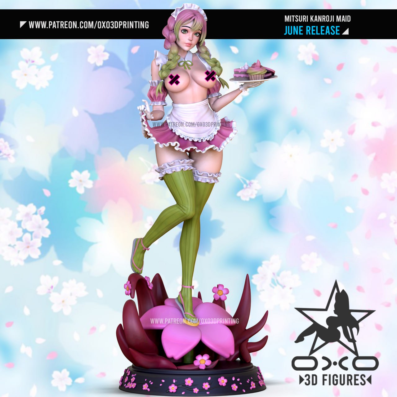BAJO PEDIDO-Mitsuri Maid sexy -Demon Slayer