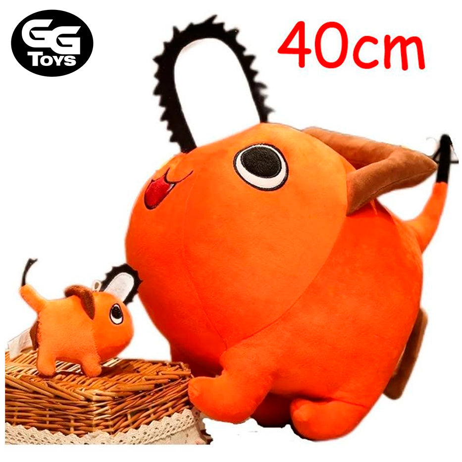 Pochita Grande - Chainsaw Man - Peluche 40 cm - Algodón/ Felpa