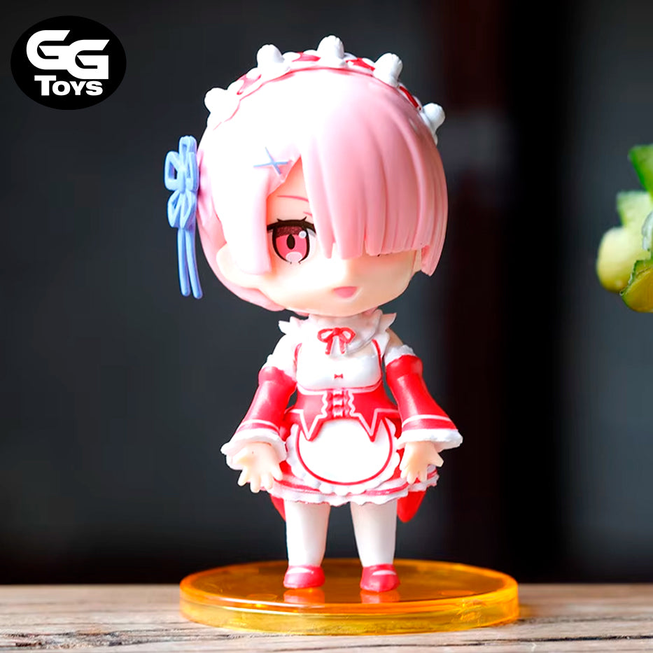 Chibis Re Zero - Figuras de Acción 10 cm - PVC / Plástico