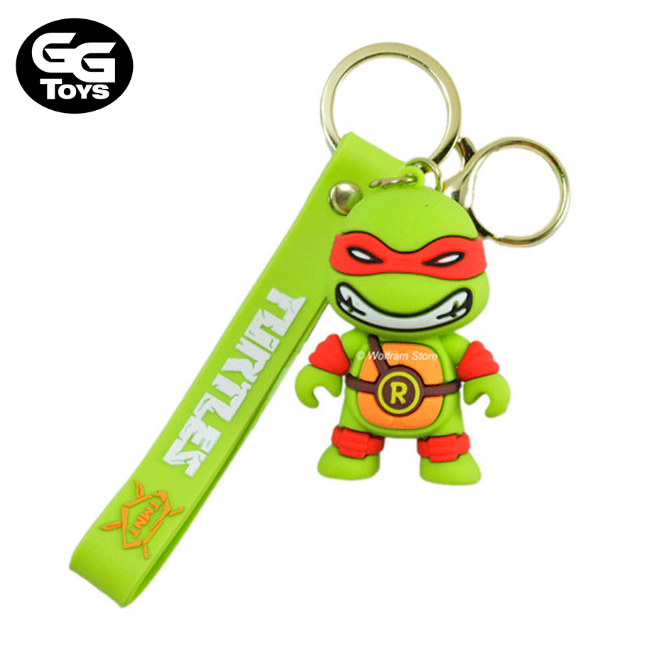 Llavero Tortugas Ninja Goma 6 cm - Tortugas Ninja - Aleación de Zinc/PVC