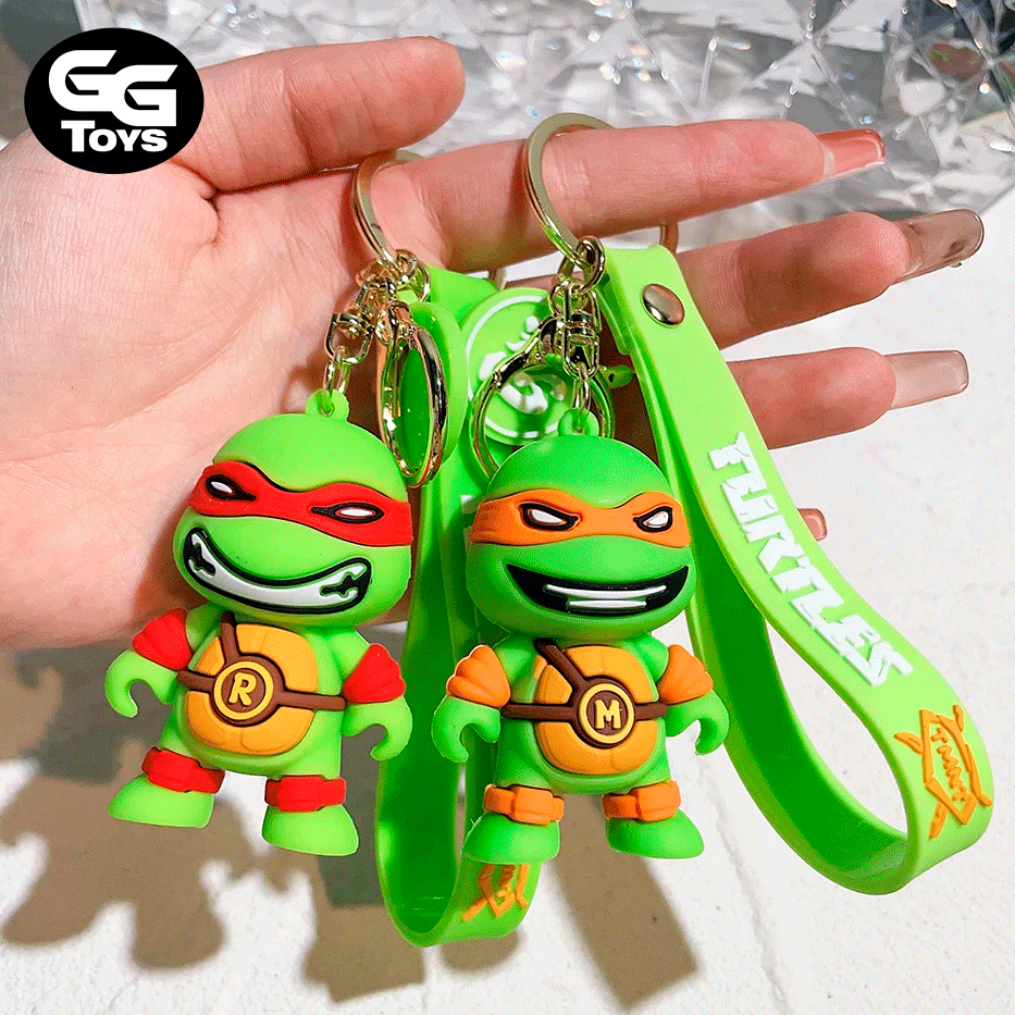Llavero Tortugas Ninja Goma 6 cm - Tortugas Ninja - Aleación de Zinc/PVC