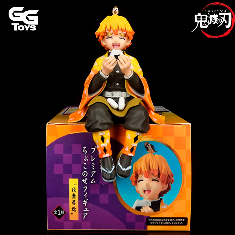 Zenitsu Comiendo - Demon Slayer - Figura de Acción 14 cm - En Caja - PVC / Plástico