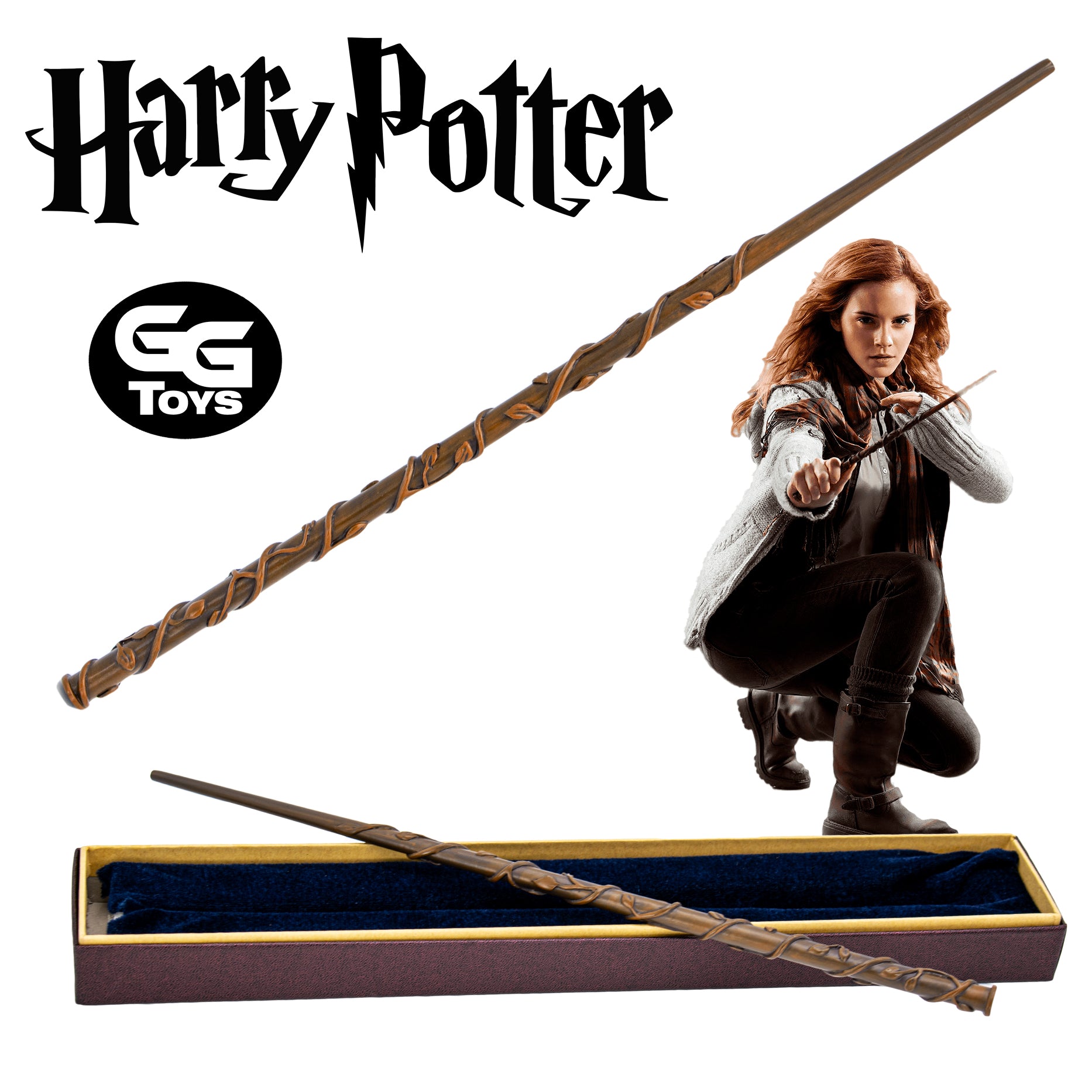 Varitas de Harry Potter - En Caja - 30 cm - PVC / Plástico