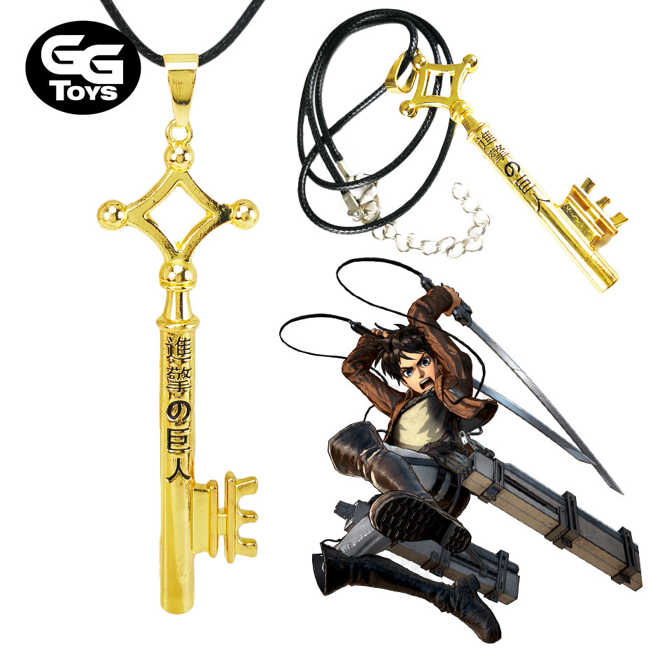 Collar Eren Llave - Shingeki no Kyojin 7 cm - Aleación de Zinc