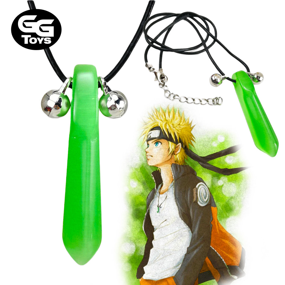 Collar Chakra Azul y Verde - Naruto 5 cm - Aleación de Zinc
