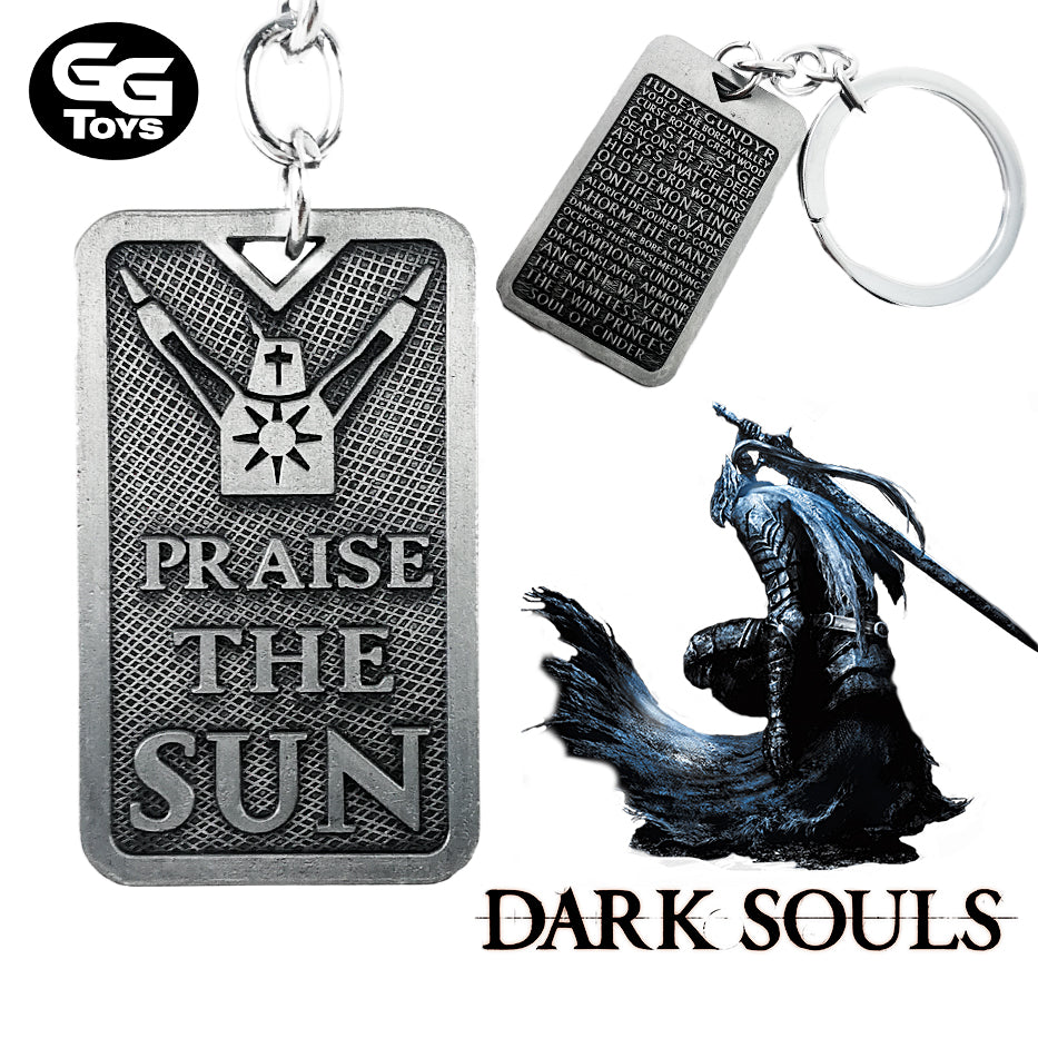Llavero Praise the Sun - Dark Souls - 4 cm - Aleación de Zinc