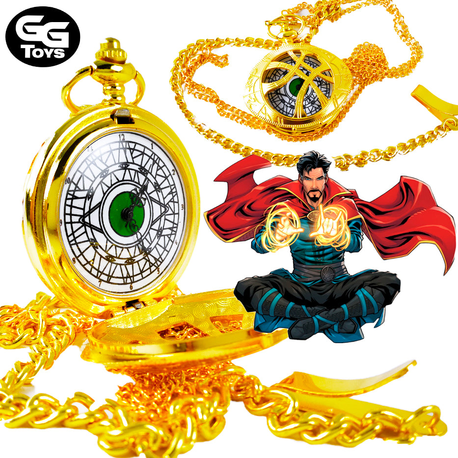 Reloj Ojo de Agamotto - Doctor Strange - Marvel Comics - Reloj de Bolsillo 5 cm - Aleación de Zinc