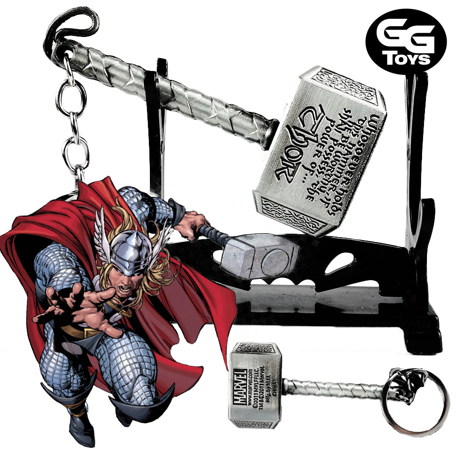 Martillo de Thor - Marvel Comics - Llavero 8 cm - Aleación de Zinc