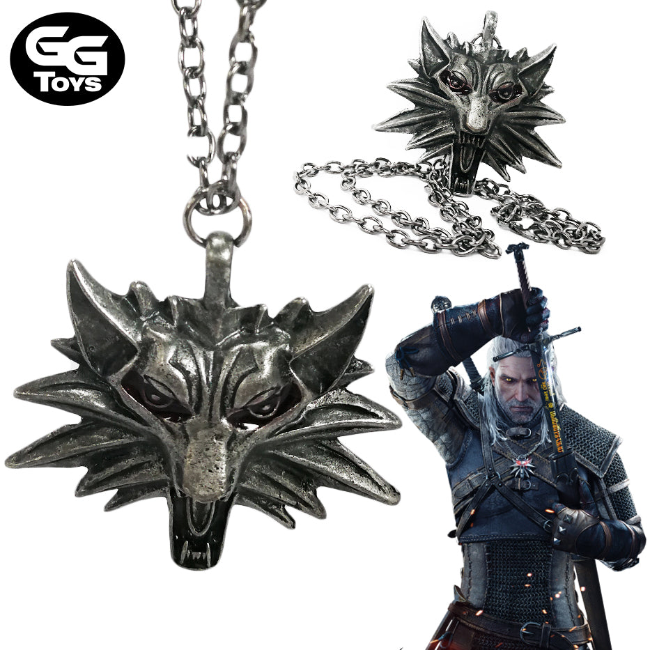 Collar Lobo - The Witcher 6 cm - Aleación de Zinc