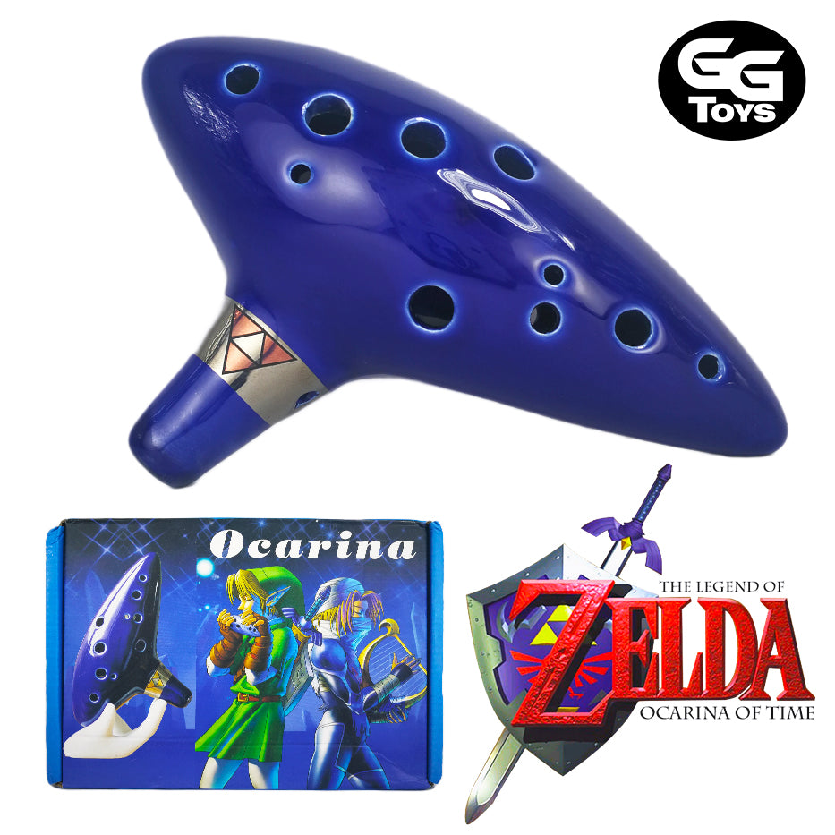 Ocarina del Tiempo - The Legend of Zelda: Ocarina of Time - Coleccionable 10x6x4 cm - En Caja - Cerámica