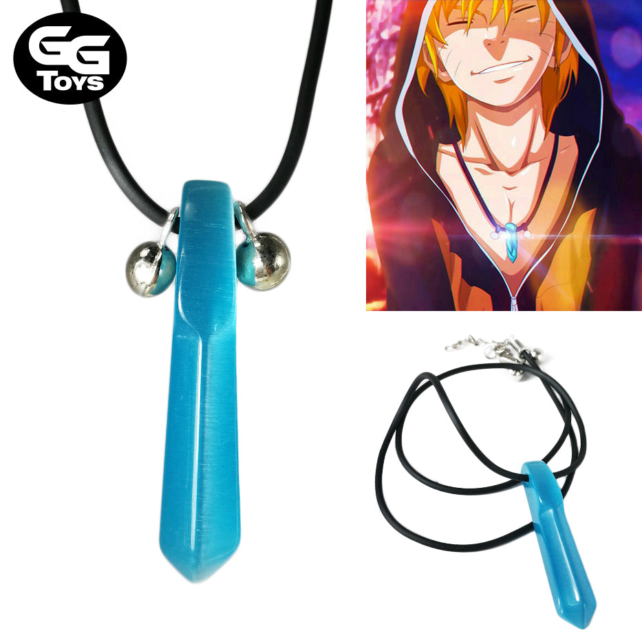 Collar Chakra Azul y Verde - Naruto 5 cm - Aleación de Zinc