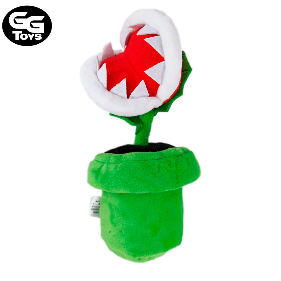 Planta Piraña - Mario Bros - Peluche 22 cm - Algodón/ Felpa