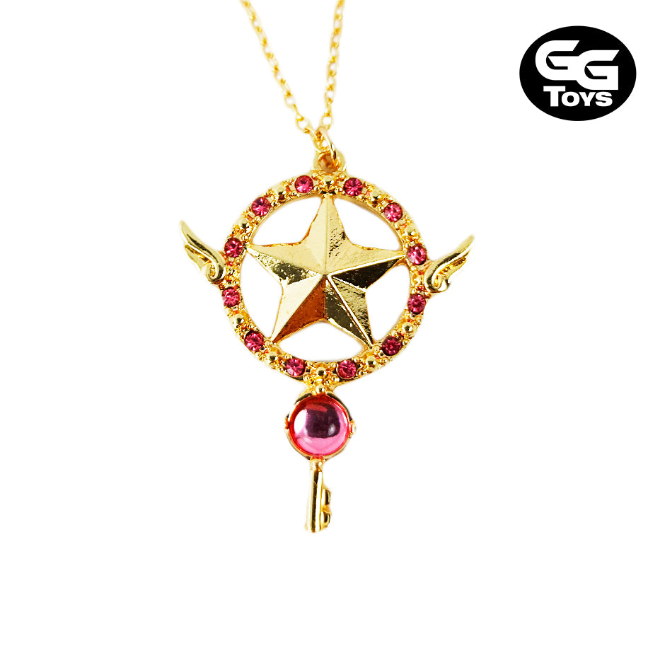 Collar Dorado Estrella Alada - Sakura Cardcaptors 3 cm - Aleación de Zinc