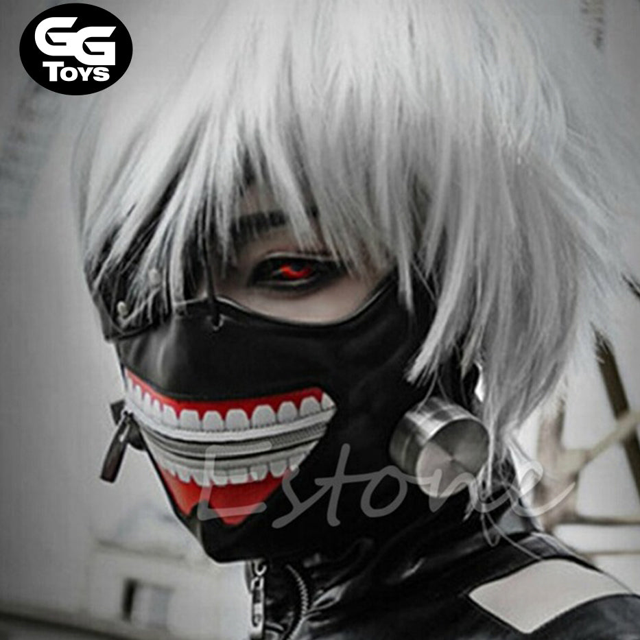 Mascara de Kaneki - Tokyo Ghoul - Adulto Ajustable - Cuero sintético