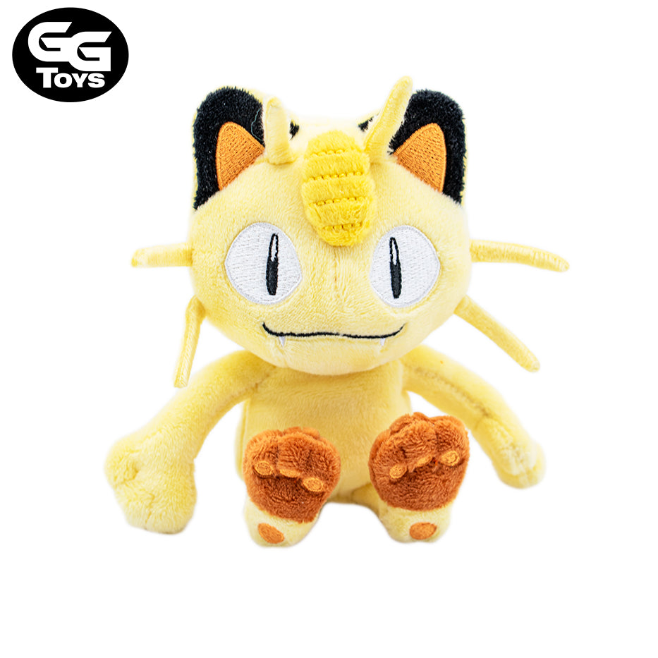 Meowth - Pokemon - Peluche 25 cm - Algodón/ Felpa