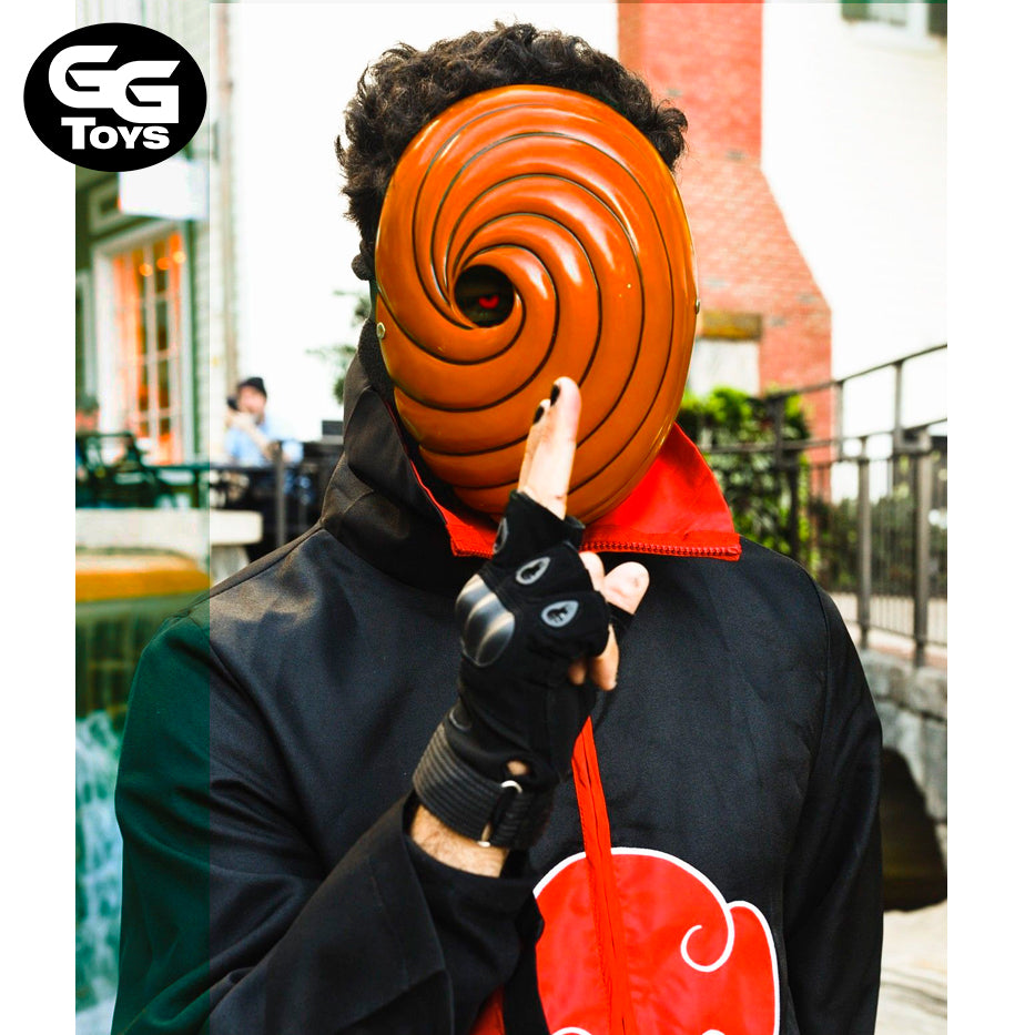 Mascara de Obito - Naruto Shippuden - Adulto Ajustable - PVC / Plástico