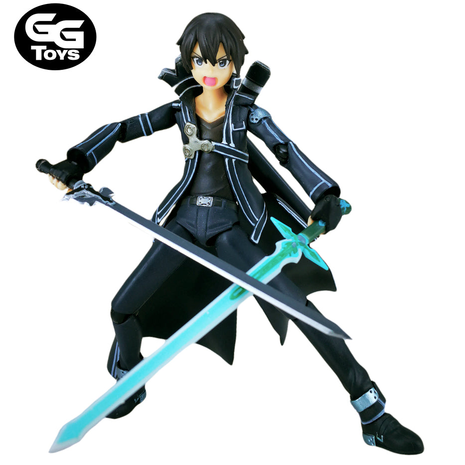 Kirito Articulable - Sword Art Online - Figura de Acción 15 cm - En Caja - PVC / Plástico - GG Toys