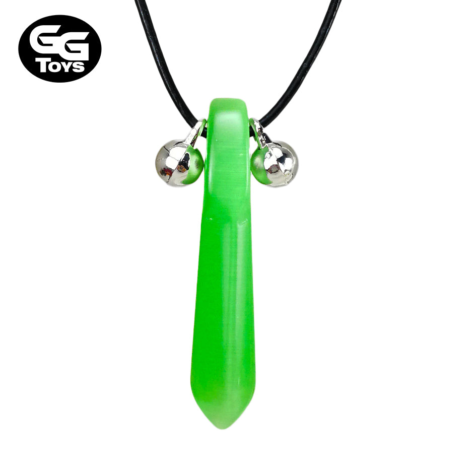 Collar Chakra Azul y Verde - Naruto 5 cm - Aleación de Zinc