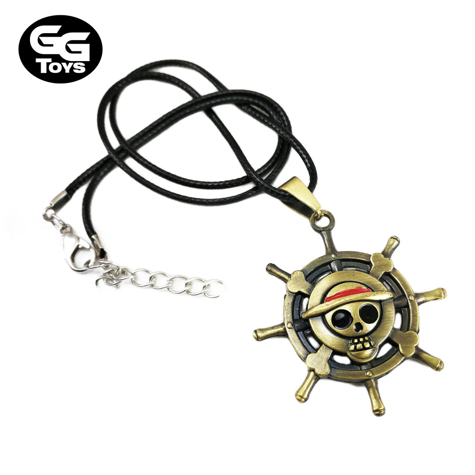 Collar Timón Pirata - One Piece 4 cm - Aleación de Zinc