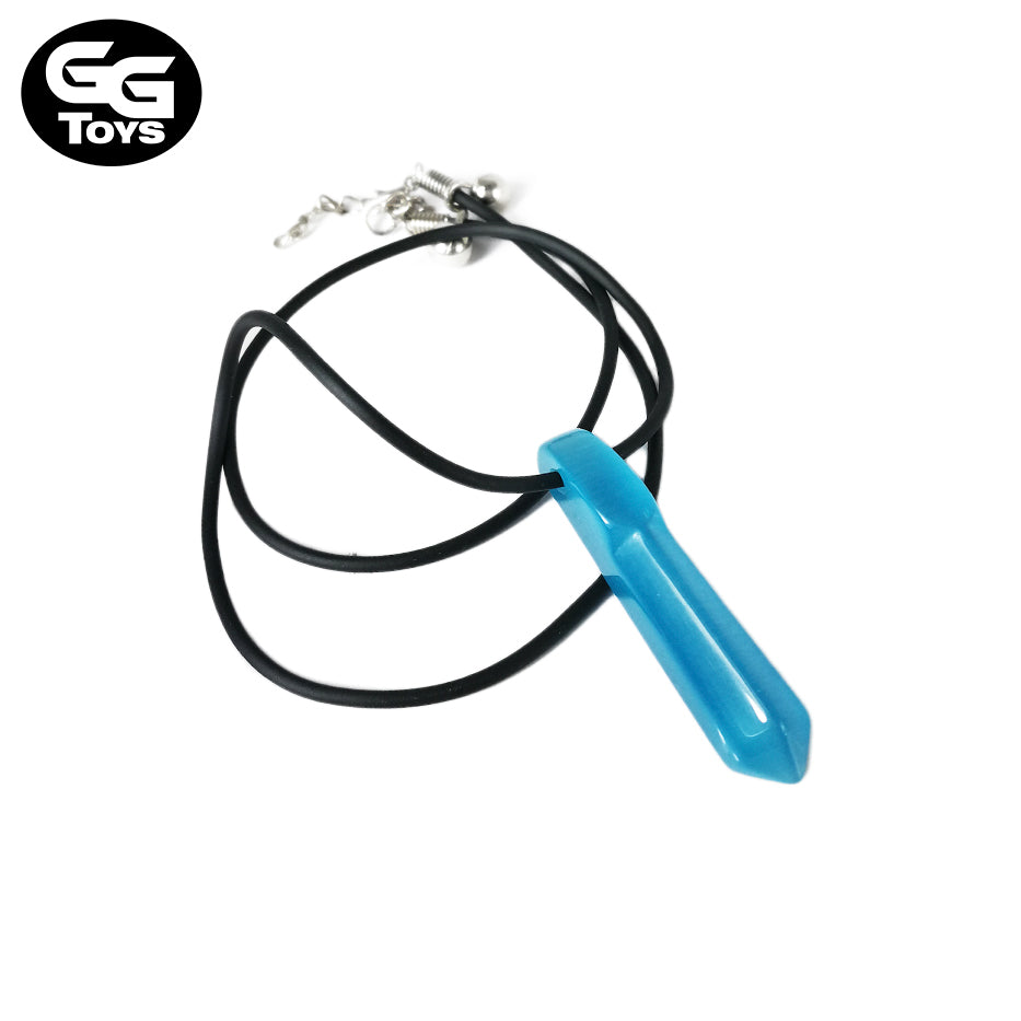 Collar Chakra Azul y Verde - Naruto 5 cm - Aleación de Zinc