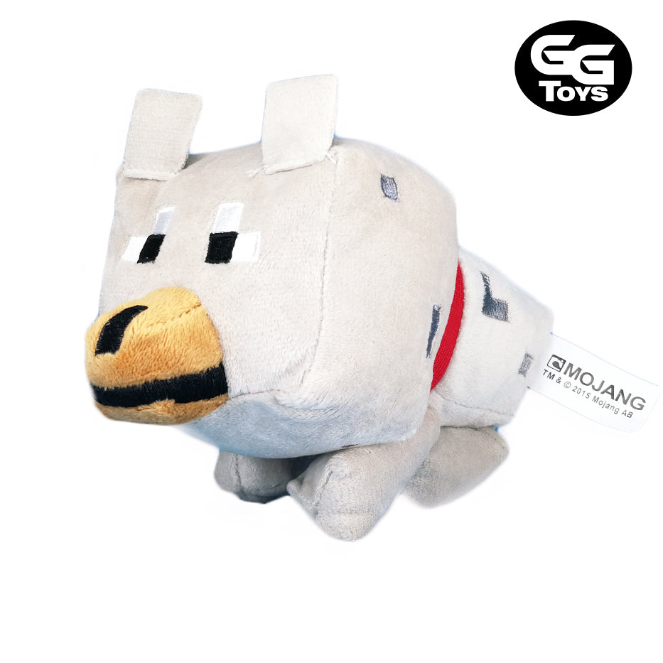 Lobo - Minecraft - Peluche 20 cm - Algodón/ Felpa
