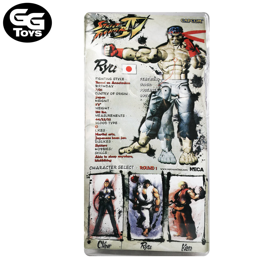 Ryu Articulable - Street Fighter - Figura de Acción 18 cm - En Caja - PVC / Plástico - GG Toys