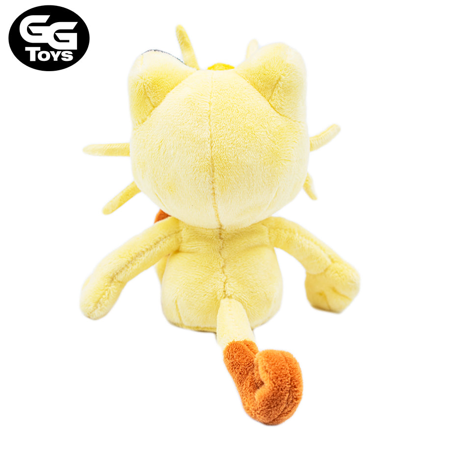 Meowth - Pokemon - Peluche 25 cm - Algodón/ Felpa