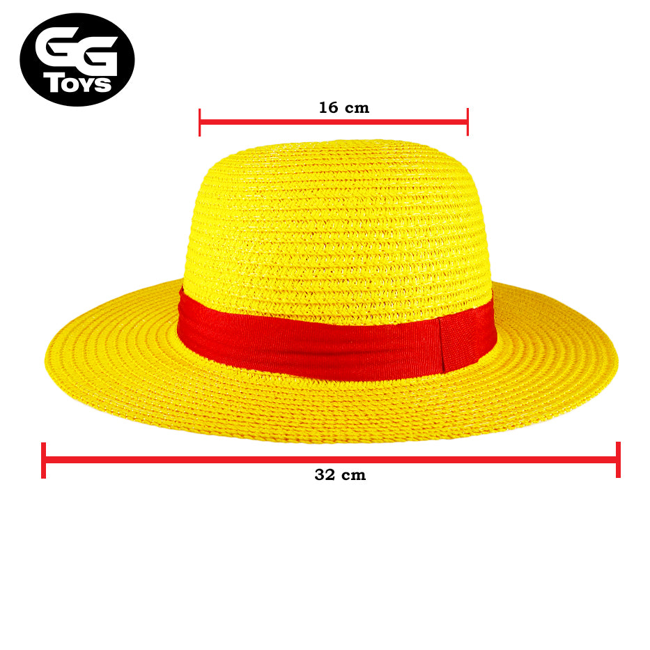 Sombrero de Paja - One Piece - Cosplay 50 cm Circunferencia - Paja Sintetica