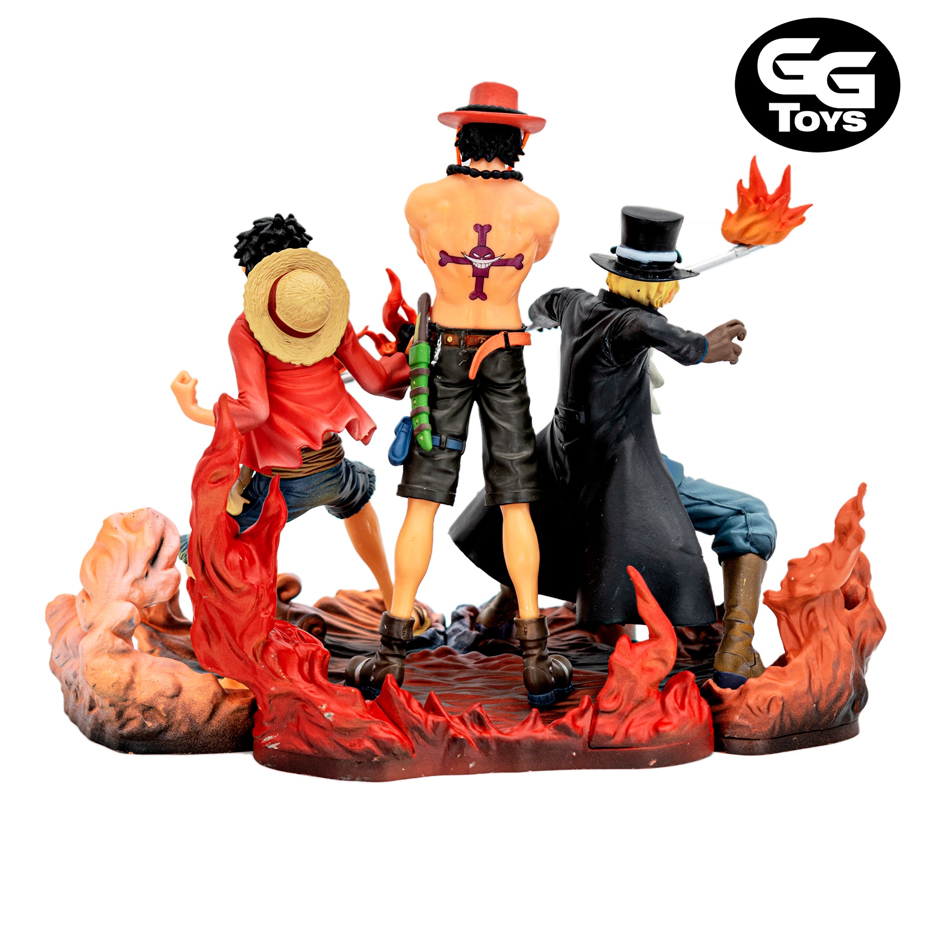 Luffy Ace y Sabo - One Piece - Figura de Acción 16 cm - En Caja - PVC / Plástico