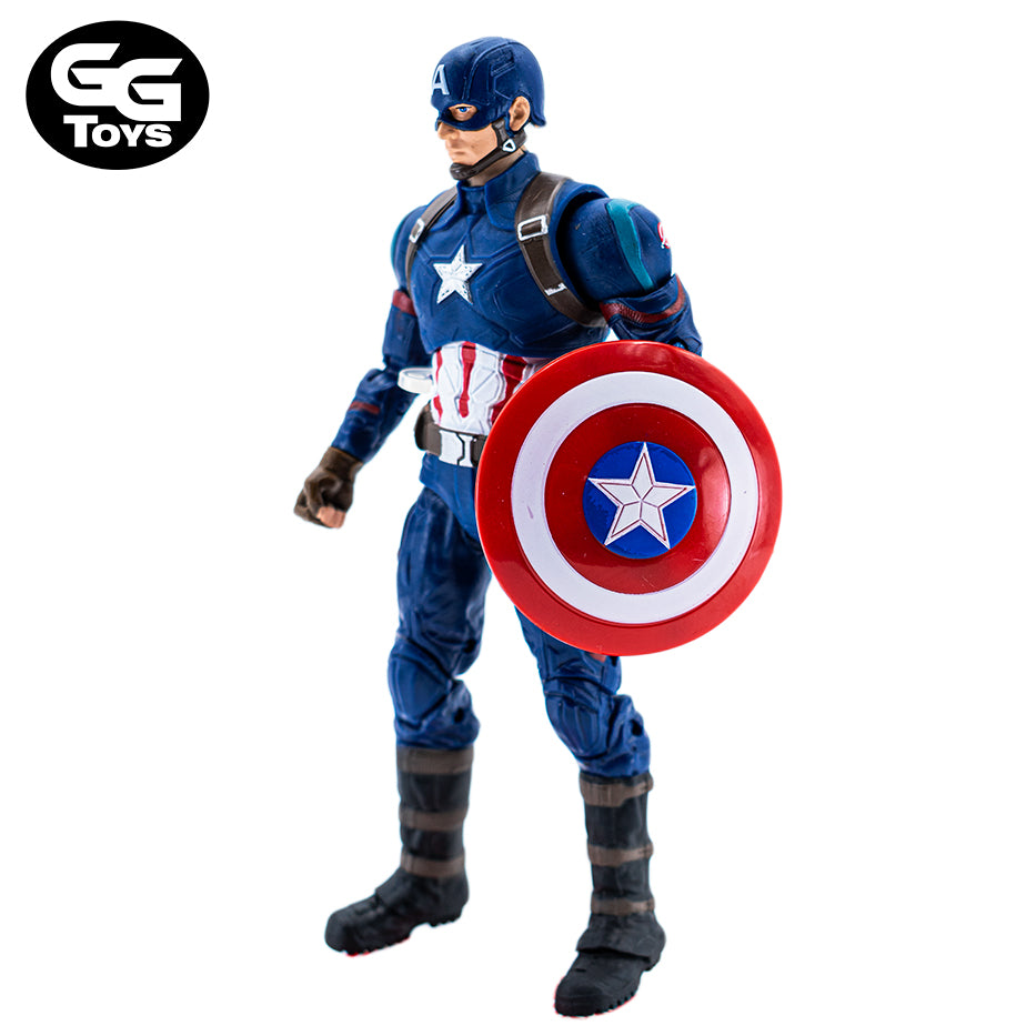Capitan America Articulable - Marvel - Figura de Acción 17 cm - En Caja - PVC / Plástico