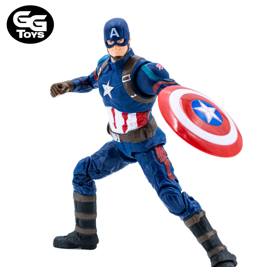 Capitan America Articulable - Marvel Comics - Figura de Acción 17 cm - En Caja - PVC / Plástico