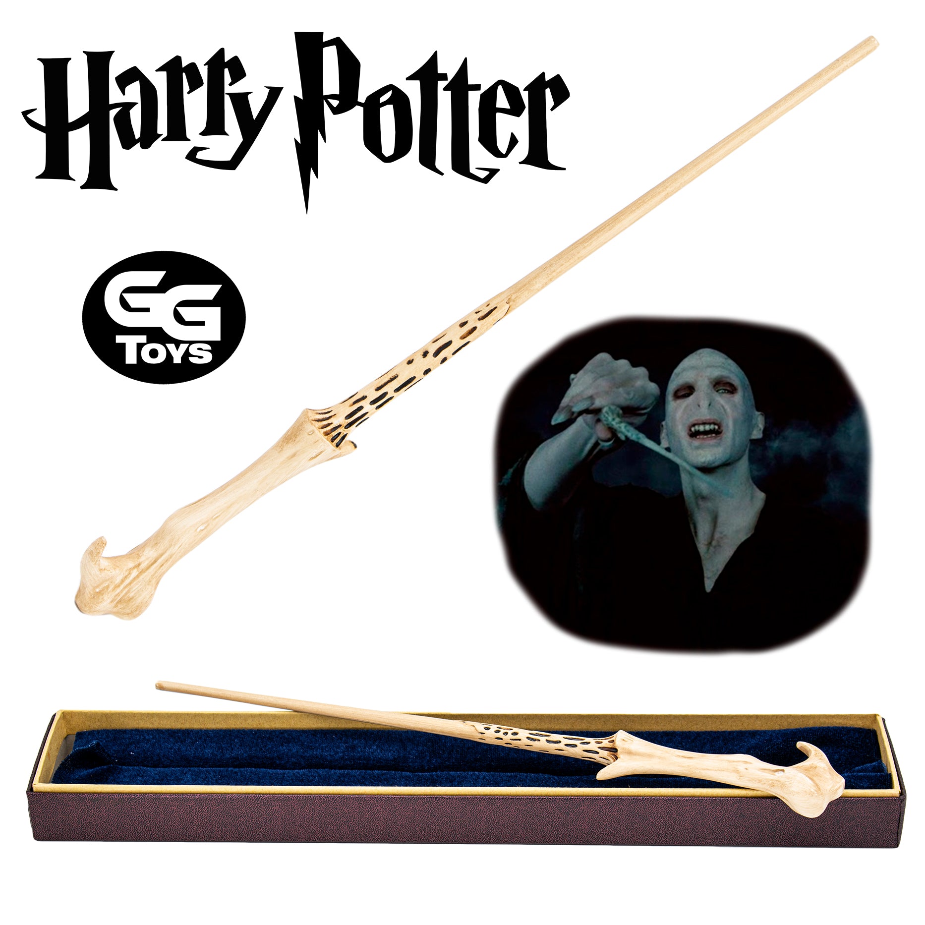 Varitas de Harry Potter - En Caja - 30 cm - PVC / Plástico