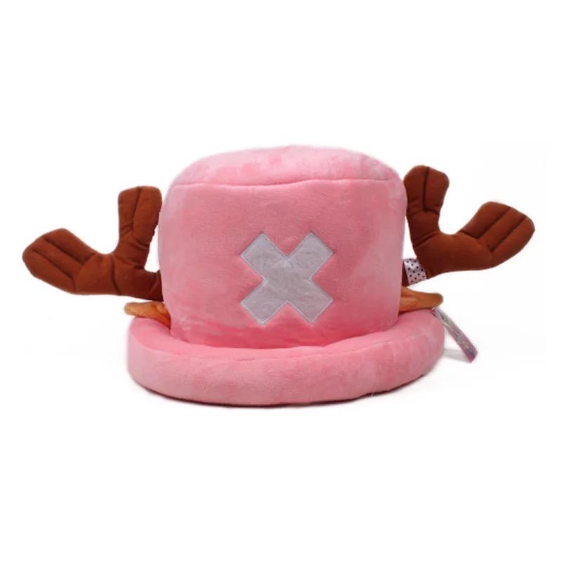 Gorro Chopper Rosa - One Piece - Cosplay 22 cm - Algodón/ Felpa