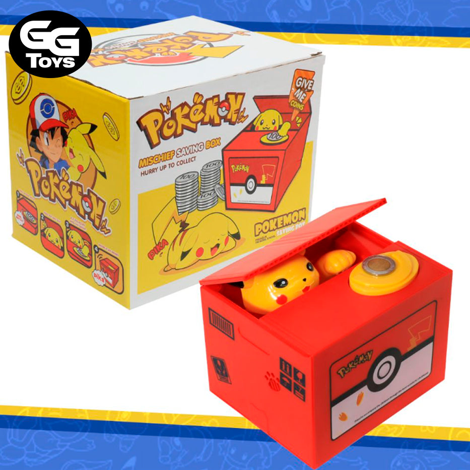 Alcancia de Pikachu - Pokemon - Alcancía 12 cm - En Caja - PVC / Plástico