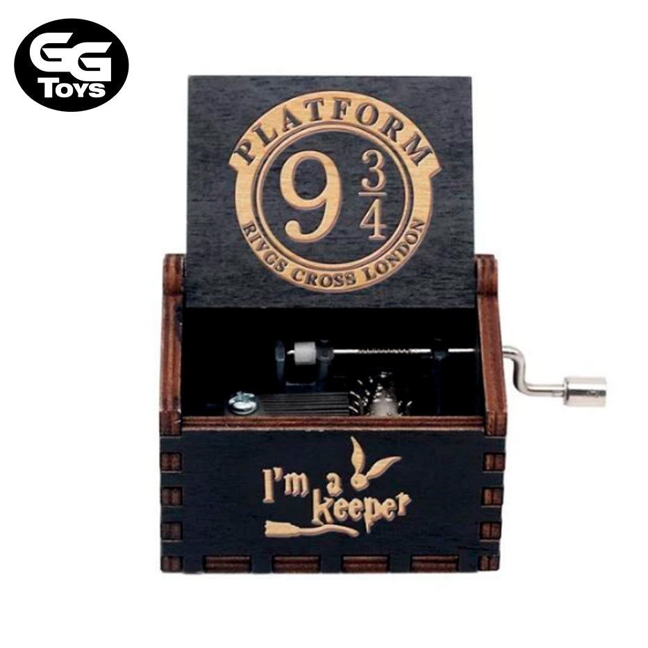 Caja Musical Harry Potter - 6 cm - Madera / Aleación de Zinc