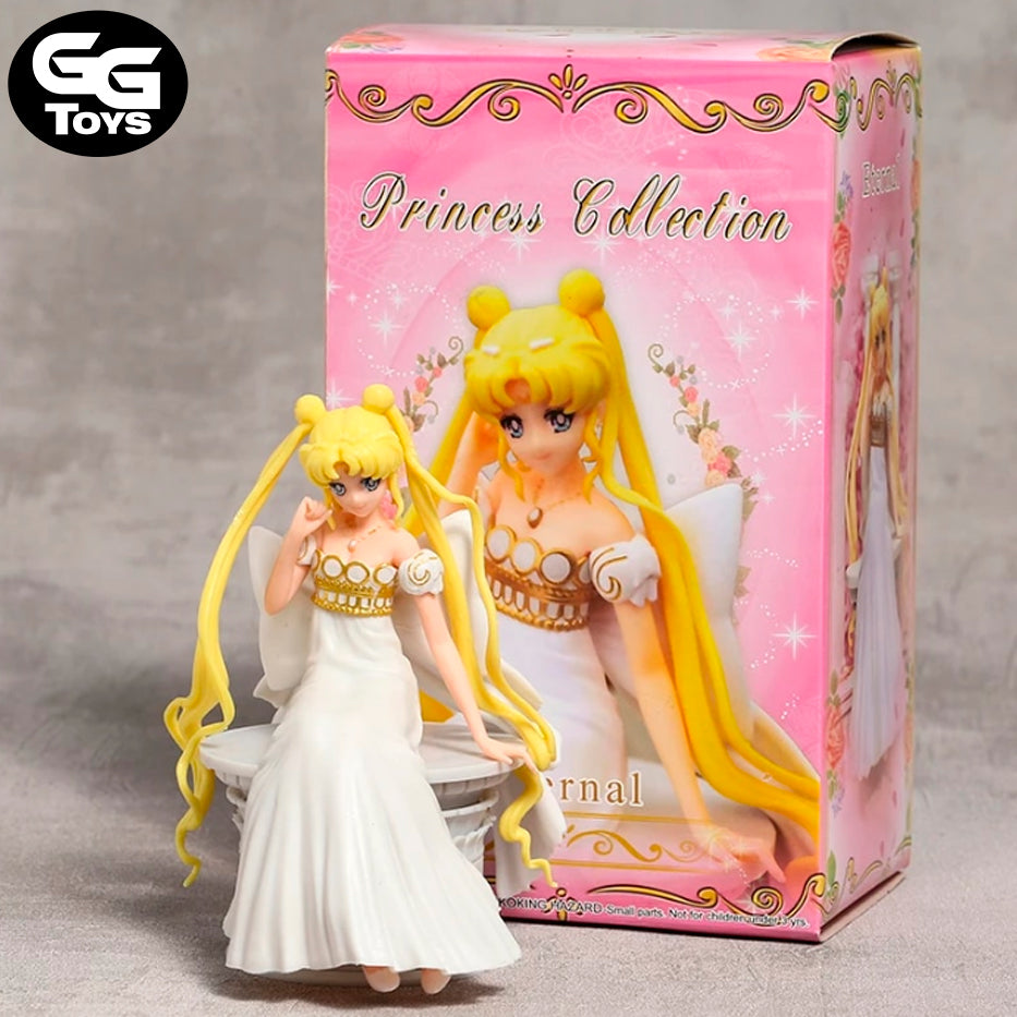 Princesa Serenity Sentada - Sailor Moon - Figura de Acción - En Caja - 13 cm - PVC / Plástico
