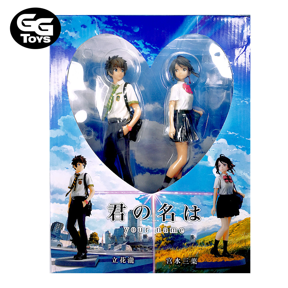 Pareja Your Name - Kimi no Na wa - Figura de Acción 22 cm - En Caja - PVC / Plástico